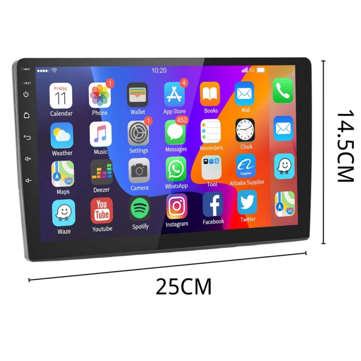 Estéreo para Auto + 10" Pantalla Táctil