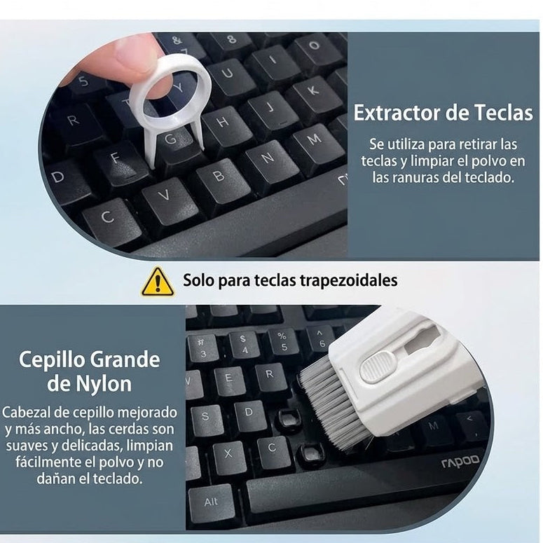 Cepillo limpiador multifuncional 8 en 1