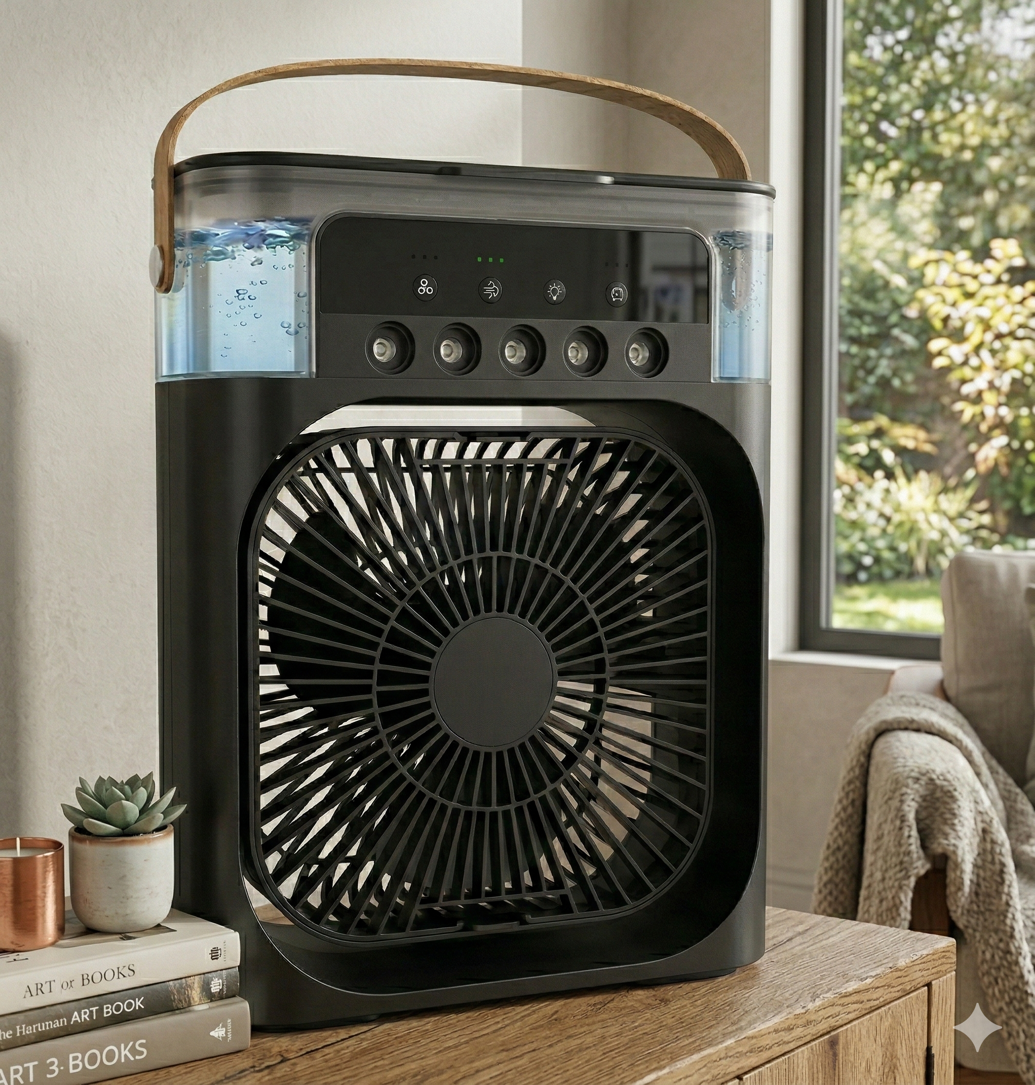 Mini Ventilador Climatizador De Mesa