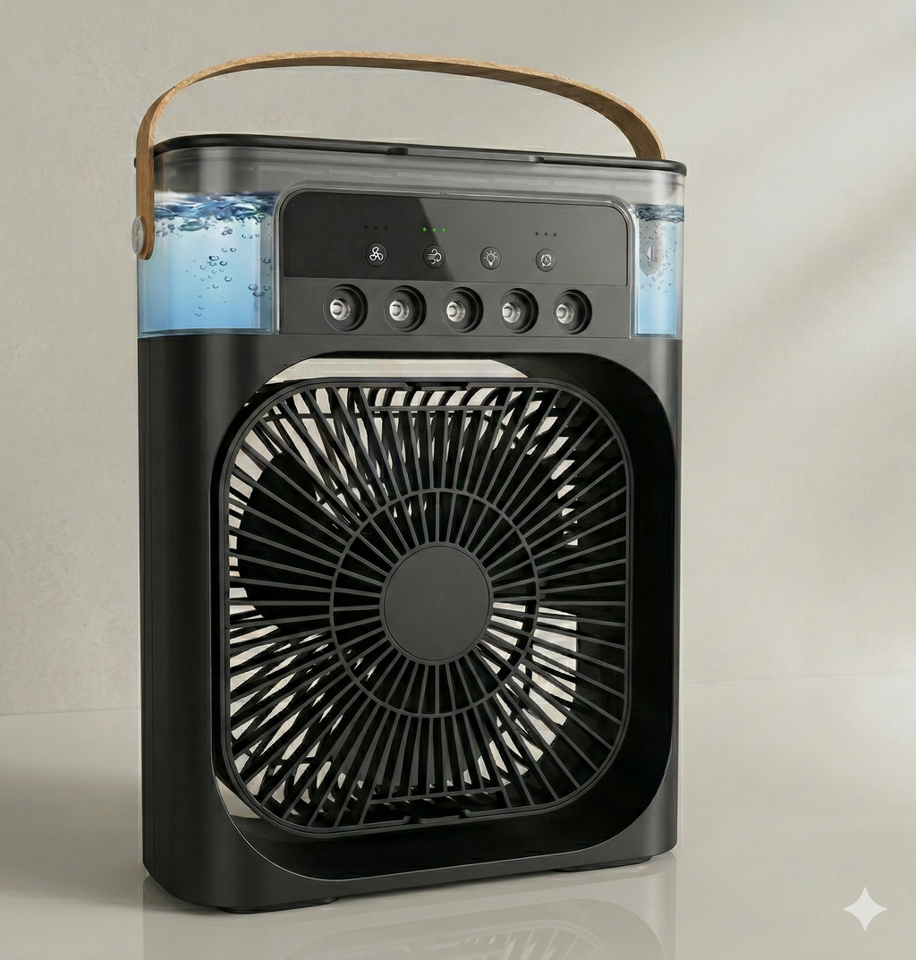 Mini Ventilador Climatizador De Mesa