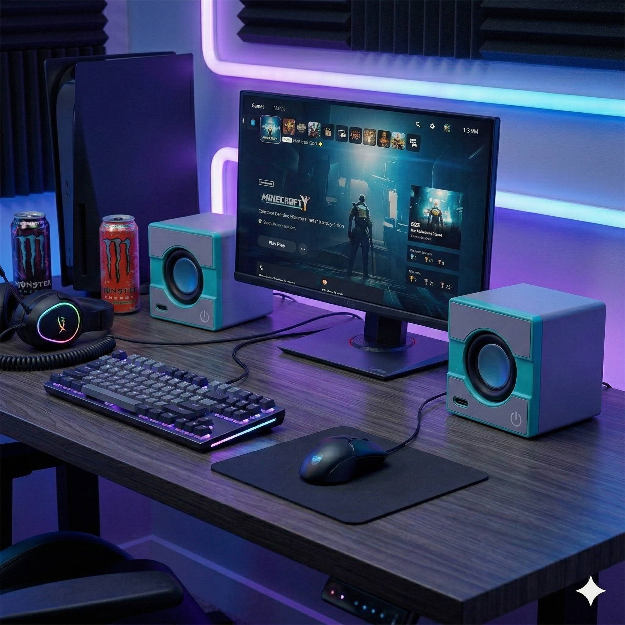 Mini Parlante Bluetooth Portatil color Azul