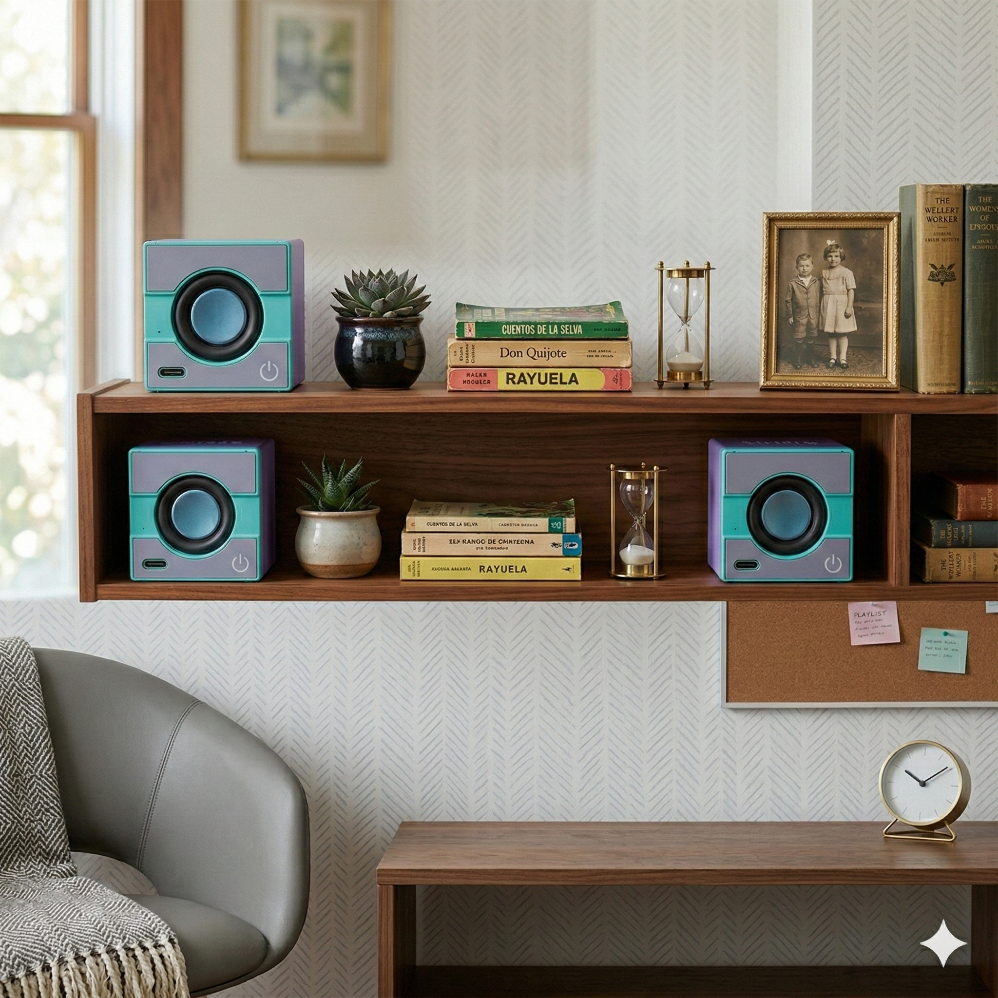 Mini Parlante Bluetooth Portatil color Azul