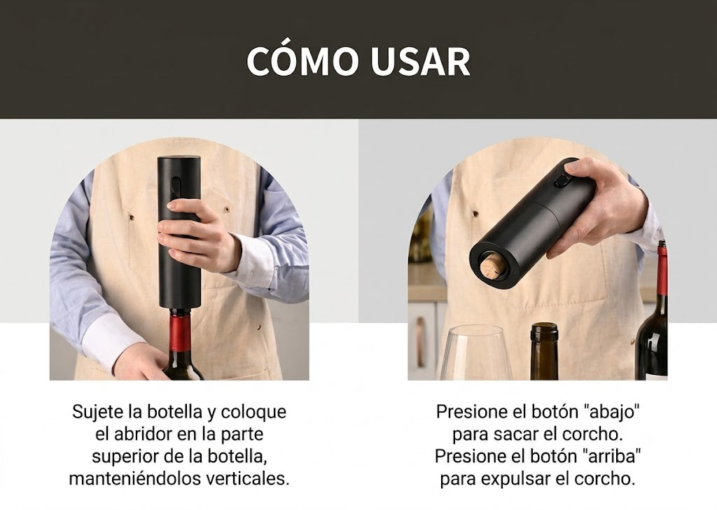 Sacacorchos Automatico A USB
